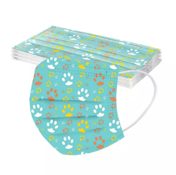 Einwegmasken "Patas Turquoise"